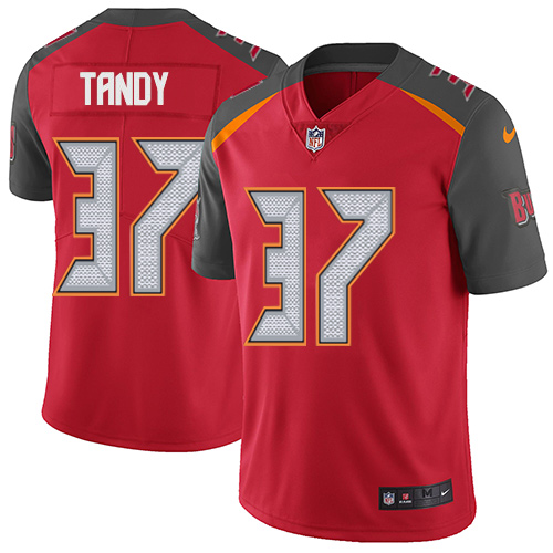 Youth Nike Tampa Bay Buccaneers #37 Keith Tandy Red Team Color Vapor Untouchable Elite Player NFL Jersey
