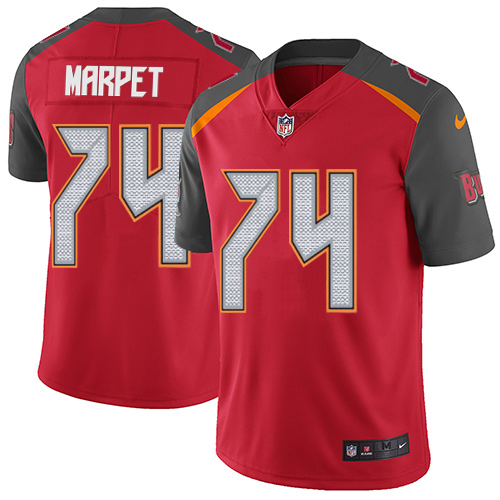 Youth Nike Tampa Bay Buccaneers #74 Ali Marpet Red Team Color Vapor Untouchable Elite Player NFL Jersey