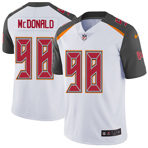 Youth Nike Tampa Bay Buccaneers #98 Clinton McDonald White Vapor Untouchable Elite Player NFL Jersey