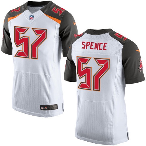 Men's Nike Tampa Bay Buccaneers #57 Noah Spence Elite White NFL Jersey
