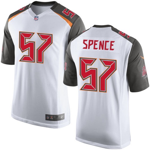 Men's Nike Tampa Bay Buccaneers #57 Noah Spence Game White NFL Jersey