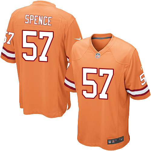 Men's Nike Tampa Bay Buccaneers #57 Noah Spence Limited Orange Glaze Alternate NFL Jersey