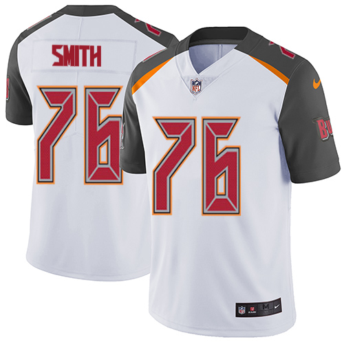 Youth Nike Tampa Bay Buccaneers #76 Donovan Smith White Vapor Untouchable Elite Player NFL Jersey