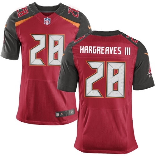 Men's Nike Tampa Bay Buccaneers #28 Vernon Hargreaves III Elite Red Team Color NFL Jersey