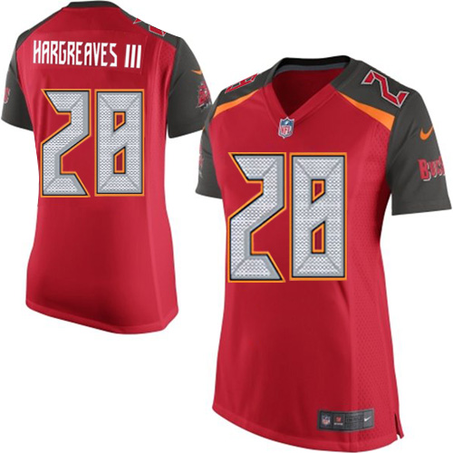 Women's Nike Tampa Bay Buccaneers #28 Vernon Hargreaves III Game Red Team Color NFL Jersey
