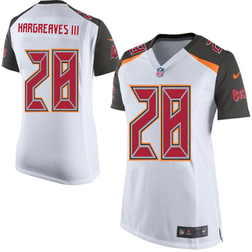 Women's Nike Tampa Bay Buccaneers #28 Vernon Hargreaves III Game White NFL Jersey