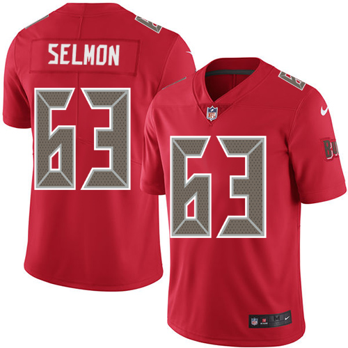 Youth Nike Tampa Bay Buccaneers #63 Lee Roy Selmon Limited Red Rush Vapor Untouchable NFL Jersey