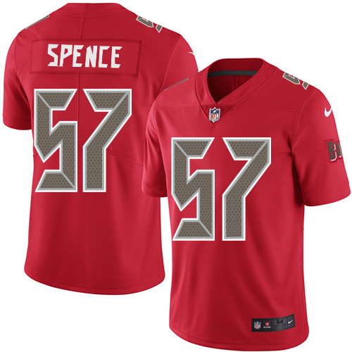 Men's Nike Tampa Bay Buccaneers #57 Noah Spence Elite Red Rush Vapor Untouchable NFL Jersey