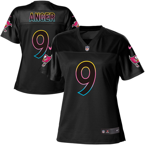 Women's Nike Tampa Bay Buccaneers #9 Bryan Anger Game Black Fashion NFL Jersey