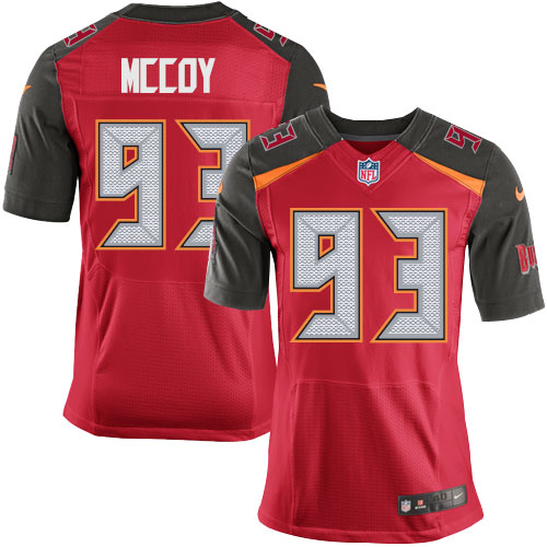 Men's Nike Tampa Bay Buccaneers #93 Gerald McCoy Elite Red Team Color NFL Jersey