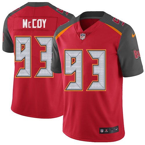 Men's Nike Tampa Bay Buccaneers #93 Gerald McCoy Red Team Color Vapor Untouchable Limited Player NFL Jersey