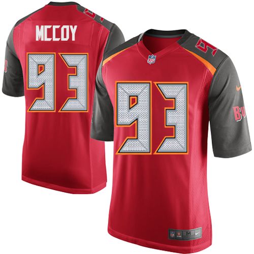 Men's Nike Tampa Bay Buccaneers #93 Gerald McCoy Game Red Team Color NFL Jersey