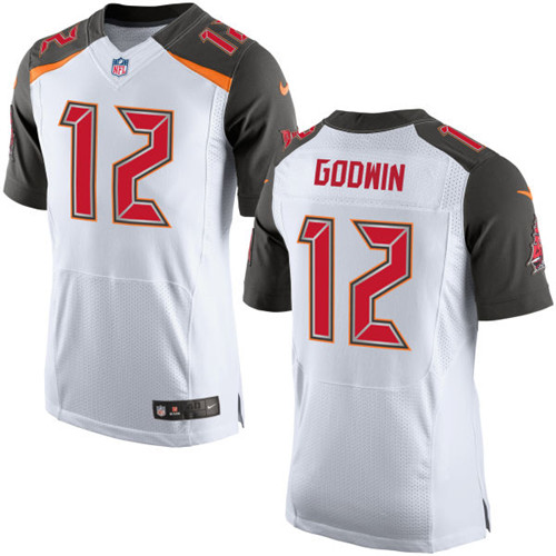 Men's Nike Tampa Bay Buccaneers #12 Chris Godwin Game White NFL Jersey