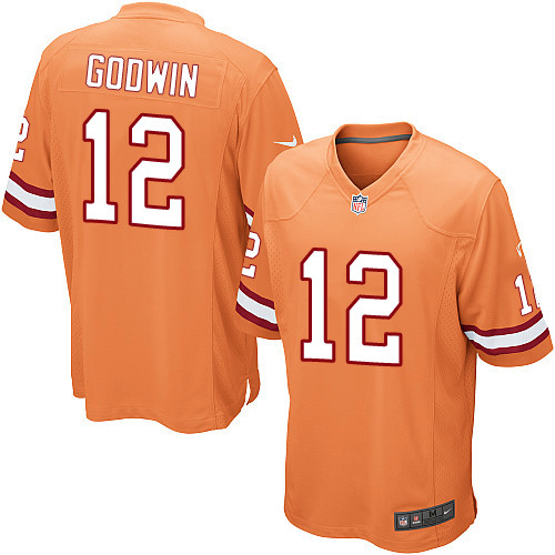 Men's Nike Tampa Bay Buccaneers #12 Chris Godwin Limited Orange Glaze Alternate NFL Jersey