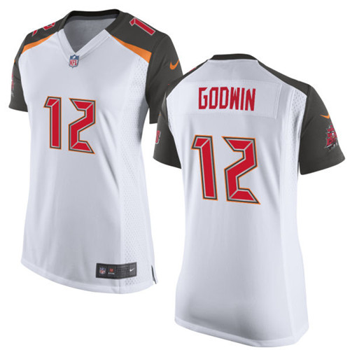 Women's Nike Tampa Bay Buccaneers #12 Chris Godwin Game White NFL Jersey