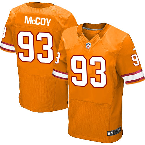 Men's Nike Tampa Bay Buccaneers #93 Gerald McCoy Elite Orange Glaze Alternate NFL Jersey