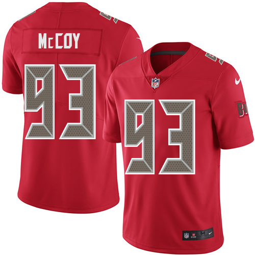 Men's Nike Tampa Bay Buccaneers #93 Gerald McCoy Limited Red Rush Vapor Untouchable NFL Jersey