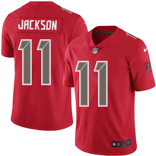Men's Nike Tampa Bay Buccaneers #11 DeSean Jackson Limited Red Rush Vapor Untouchable NFL Jersey