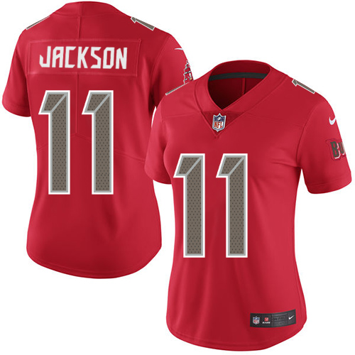 Women's Nike Tampa Bay Buccaneers #11 DeSean Jackson Limited Red Rush Vapor Untouchable NFL Jersey
