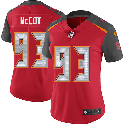 Women's Nike Tampa Bay Buccaneers #93 Gerald McCoy Red Team Color Vapor Untouchable Elite Player NFL Jersey