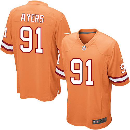 Youth Nike Tampa Bay Buccaneers #91 Robert Ayers Elite Orange Glaze Alternate NFL Jersey