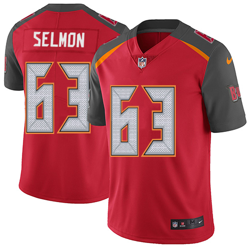 Youth Nike Tampa Bay Buccaneers #63 Lee Roy Selmon Red Team Color Vapor Untouchable Elite Player NFL Jersey