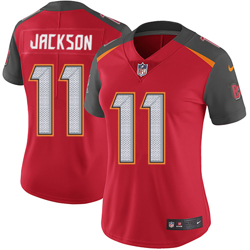 Women's Nike Tampa Bay Buccaneers #11 DeSean Jackson Red Team Color Vapor Untouchable Limited Player NFL Jersey