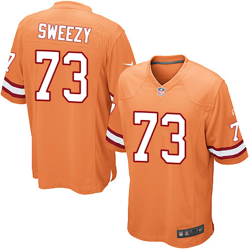 Men's Nike Tampa Bay Buccaneers #73 J. R. Sweezy Limited Orange Glaze Alternate NFL Jersey