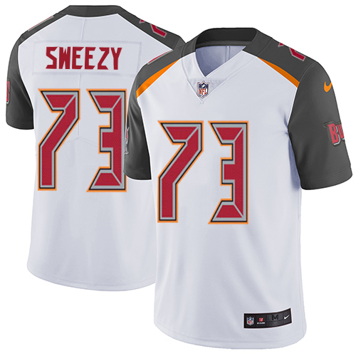 Youth Nike Tampa Bay Buccaneers #73 J. R. Sweezy White Vapor Untouchable Limited Player NFL Jersey