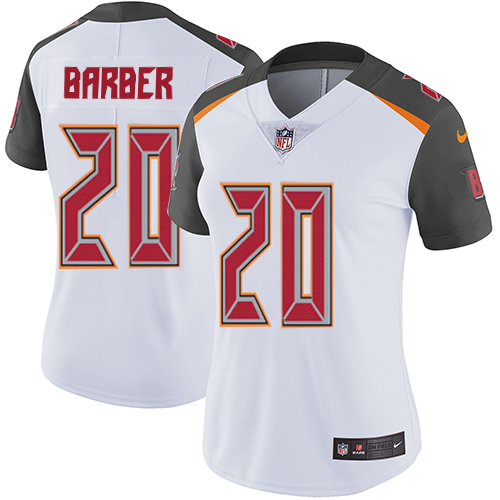 Women's Nike Tampa Bay Buccaneers #20 Ronde Barber White Vapor Untouchable Limited Player NFL Jersey