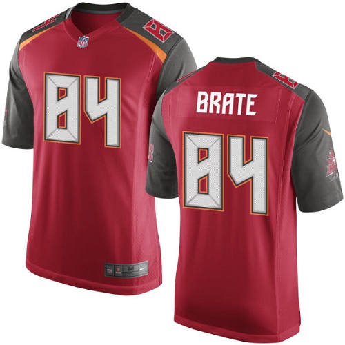Men's Nike Tampa Bay Buccaneers #84 Cameron Brate Game Red Team Color NFL Jersey