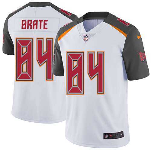 Men's Nike Tampa Bay Buccaneers #84 Cameron Brate White Vapor Untouchable Limited Player NFL Jersey