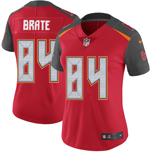 Women's Nike Tampa Bay Buccaneers #84 Cameron Brate Red Team Color Vapor Untouchable Elite Player NFL Jersey