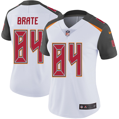 Women's Nike Tampa Bay Buccaneers #84 Cameron Brate White Vapor Untouchable Limited Player NFL Jersey