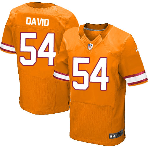 Men's Nike Tampa Bay Buccaneers #54 Lavonte David Elite Orange Glaze Alternate NFL Jersey