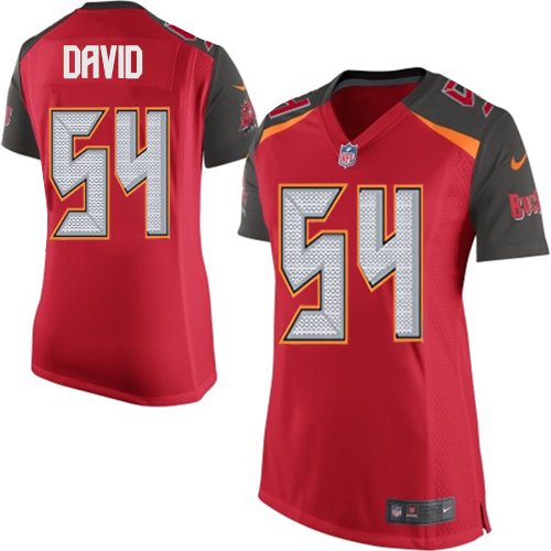 Women's Nike Tampa Bay Buccaneers #54 Lavonte David Game Red Team Color NFL Jersey