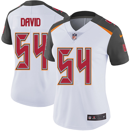 Women's Nike Tampa Bay Buccaneers #54 Lavonte David White Vapor Untouchable Limited Player NFL Jersey