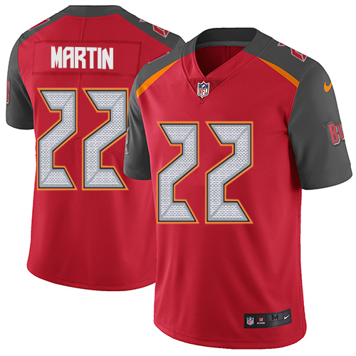Men's Nike Tampa Bay Buccaneers #22 Doug Martin Red Team Color Vapor Untouchable Limited Player NFL Jersey