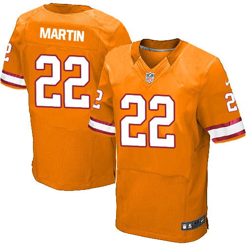 Men's Nike Tampa Bay Buccaneers #22 Doug Martin Elite Orange Glaze Alternate NFL Jersey