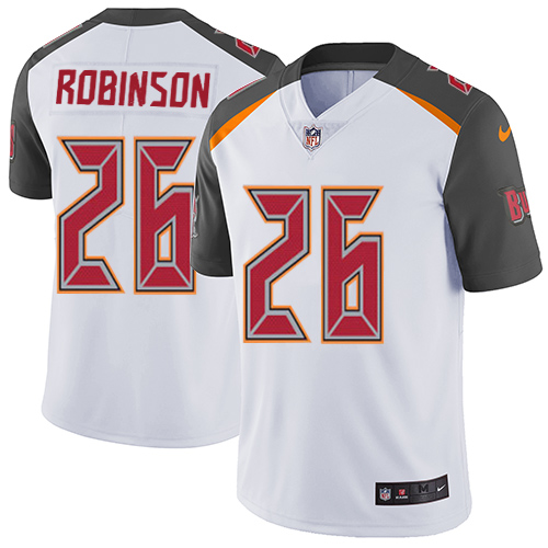 Youth Nike Tampa Bay Buccaneers #26 Josh Robinson White Vapor Untouchable Limited Player NFL Jersey