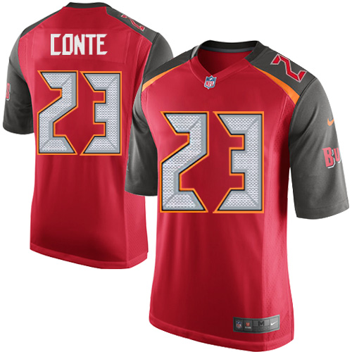 Men's Nike Tampa Bay Buccaneers #23 Chris Conte Game Red Team Color NFL Jersey