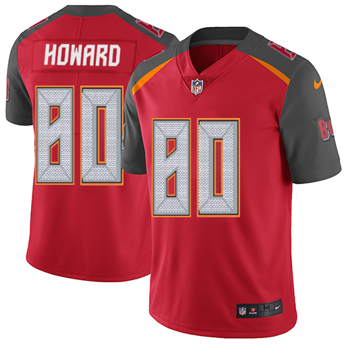 Youth Nike Tampa Bay Buccaneers #80 O. J. Howard Red Team Color Vapor Untouchable Limited Player NFL Jersey
