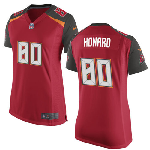 Women's Nike Tampa Bay Buccaneers #80 O. J. Howard Game Red Team Color NFL Jersey