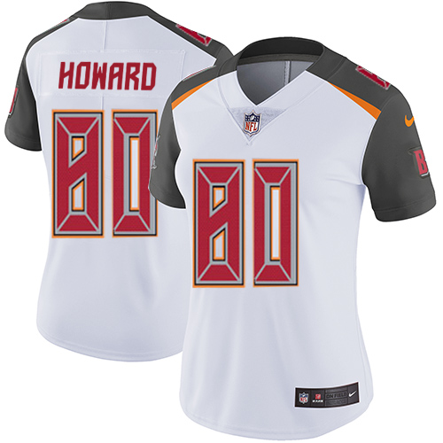 Women's Nike Tampa Bay Buccaneers #80 O. J. Howard White Vapor Untouchable Limited Player NFL Jersey