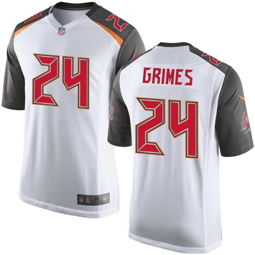 Men's Nike Tampa Bay Buccaneers #24 Brent Grimes Game White NFL Jersey