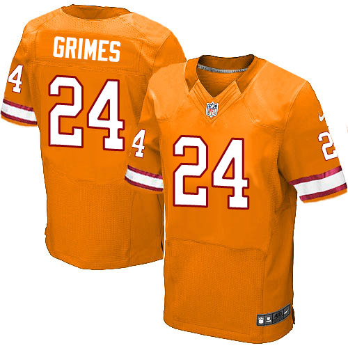 Men's Nike Tampa Bay Buccaneers #24 Brent Grimes Elite Orange Glaze Alternate NFL Jersey