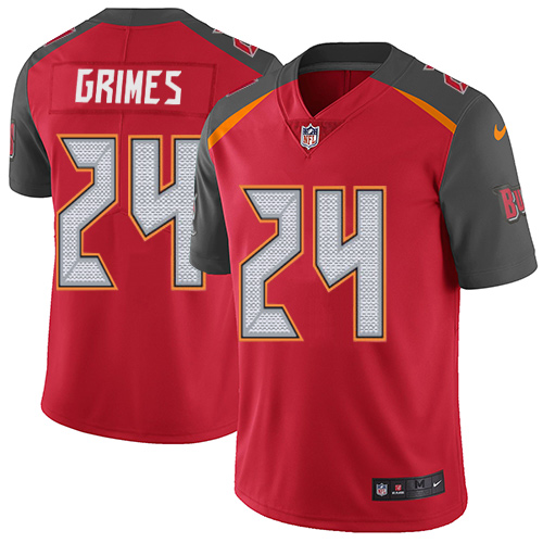 Youth Nike Tampa Bay Buccaneers #24 Brent Grimes Red Team Color Vapor Untouchable Elite Player NFL Jersey
