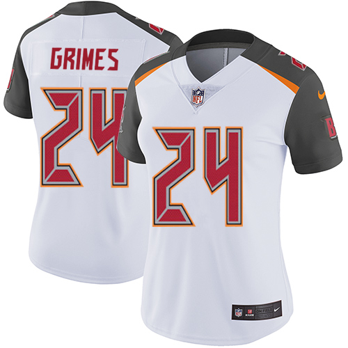 Women's Nike Tampa Bay Buccaneers #24 Brent Grimes White Vapor Untouchable Elite Player NFL Jersey