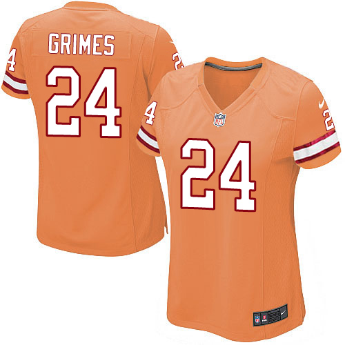 Women's Nike Tampa Bay Buccaneers #24 Brent Grimes Limited Orange Glaze Alternate NFL Jersey