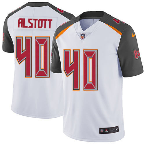 Youth Nike Tampa Bay Buccaneers #40 Mike Alstott White Vapor Untouchable Elite Player NFL Jersey